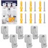 DODIYDO Appendi Quadri 30kg, Ganci per Quadri Muro (Set da 6, Argento) | Ganci per quadri in acciaio inox 304 anti-rimozione accidentale o volontaria