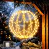 Yowin Luci Natale Esterno 30CM 200 LED Sfere Luminose Natalizie con Trasformatore, Timer, Stella di Natale 8 Modalità Impermeabile Palla Luminosa Natalizia per Interno Balcone - Telaio Marrone