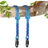 Vicloon 2 Pezzi Corda per Altalena, 150 cm Corda Altalena con Gancio Resistente, Contiene Fino a 200 kg, Set di Fissaggio per Campeggio All'Aperto, Amaca, Altalene, Blu