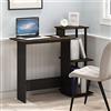 Furinno EFFICIENT Scrivania per computer, 3 ripiani laterali, noce marrone | 73,7 cm, rettangolare, scrivania da ufficio, scrivania da gioco, per ufficio domestico, camera da letto, studio