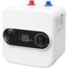 SHZICMY Serbatoio dell'acqua calda elettrico da 8 l, con avvio a bassa pressione, 1500 W, piccolo tavolino con display a LED, temperatura regolabile da 30 a 65 ℃, per cucina