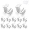 BlitzPro Clip di Ricambio per IKEA Samla 45L 65L - Set Chiusura per Coperchio Contenitore, Accessori per Scatole Portaoggetti con Coperchio, Soluzione Sostitutiva per Casa Garage Cantina Officina (12 Pezzi)