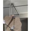 Elitix Barra Stabilizzatrice per Box Doccia Stabilizzatore per Cabina Doccia, Adatto A Vetri da 5-10 mm, Barra di Supporto In Acciaio per Vetro/Asta Fissa Flessibile per Vetro, Morsetto(40 cm (15 3/4))