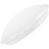 PAMINGONO Paralume Ricambio Ventilatore Soffitto Acrilico Bianco Style 2 | Antiriflesso, Ultra Sottile 21, 5x21, 5x7cm, per Camere da Letto e Living, Festa Estiva