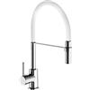 IDRO BRIC miscelatore monocomando lavello cucina a bocca alta con doccetta idrobric WINTER BIANCO