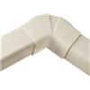 ARTIPLASTIC Curva piana regolabile per canalina pvc 80x60mm con base e coperchio per impianti di climatizzazione