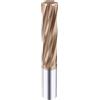 POQAX Alesatore in metallo duro rivestito con scanalatura dritta elicoidale, alesatore H7 for acciaio temprato 4/6F(Spiral Flute,2.4mm)