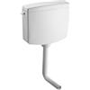 Inbagno Cassetta Scarico WC Zaino Bianca PS 7L Start/Stop Media Bassa Posizione | Per WC, A Zaino