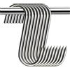 Generic Confezione da 10 ganci a S in acciaio inox per affumicare e grigliare | Heavy Duty, ganci da appendere per macelleria, per la cucina, per macelleria