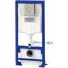 SFA Crusher + supporto WC Grohe + rivestimento in vetro SANIWALL Pro UP