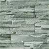 Yullpaper Carta Da Parati Adesiva 3D Effetto Pietra Verde Grigio PVC Rotolo | 40×300cm carta da parati autoadesiva camera da letto soggiorno pellicola adesiva per mobili rivestimento parete lavabile