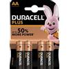 Duracell MN1500 - Batterie alcaline aa pf lr6 (4 unità)