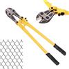 PRITOK 350 mm. Tagliavetri robusti: tagliavetri in acciaio al carbonio con manico in plastica, diametro di taglio 5 mm. Taglierina bulloni per il taglio di recinzioni, viti a macchina, lucchetti(350mm