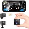 Bextgoo Telecamera con SIM, 4K Mini Telecamera 4G senza WiFi | Visione 160°, Batteria 5200mAh, 4K Visione Notturna, Rilevamento Radar IA, Ideale per Auto, Viaggio, Campeggio, Parcheggio