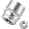 MIGUBIGU 1/2 Chiave Bussola 32mm a 12 Punto, Set di Bussole a Impatto | Bussola Poligonali a 12 Punto, Set di Dadi Multidenti in Acciaio Cromo Vanadio