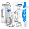 2Clean Bidet portatile, spruzzatore ad alta pressione per viaggi e uso domestico, dispositivo per l'igiene del WC ricaricabile con serbatoio da 2 litri