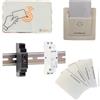 PORTE ITALIANE FIP Porte, Lettore Badge RFID per Apertura Porte e Controllo Accessi di Camere in B&B, Hotel e Alberghi, con Tasca per Risparmio Energetico, Kit Completo con 4 Card RFID, Versione Base