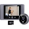 iTenen Spioncino Digitale Porta Telecamera con MicroSD da 32GB,1080P Senza Fili Campanello con Monitor 2.8 Pollici,Rilevamento Movimento PIR,Visione Notturna,Nessun wifi, nessuna app