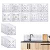 xyuayamz Pannelli Pvc per Pareti Bagno, Finte Piastrelle Adesive, Impermeabile e Resistente All'Olio Pannelli Adesivi per Cucina, Piastrelle Bagno Ceramica Adatto per Cucine, 15 X 15 Cm, 10 Pezzi