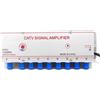 Tuidzljd Amplificatore di Segnale TV Via 220V 30DB 1030MK8 1 Ingresso 8 Uscite Amplificatore di Segnale Analogico Digitale Spina EUR Spina UE