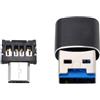 JSER Lettore di schede Micro SD SDXC TF Mini Size USB 3.0 con adattatore Micro USB a 5 pin OTG per tablet/cellulari