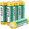 AKTTKA Batterie AA al litio ricaricabili, confezione da 8, 4070 mWh, 1,5 V, solo per caricabatterie agli ioni di litio, adatte per controller di gioco, serrature intelligenti, mouse e tastiera