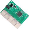 FTVOGUE Modulo Switch Gigabit Ethernet a 5 Porte, Modulo Switch PCB DC 5V con Indicatori LED, Trasmissione Dati Attiva 1000M 100M per Automazione Industriale Trasporti Smart City