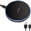 Maehihw Caricatore wireless da 15 W, pad di ricarica rapida per telefono cellulare | Compatibile con I-Phone serie 16/15/14/13/12, Sa-msung Galaxy S24/S23/S22