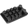 KIMISS KeyPad Personalizzato MACRO CHIESPAD CHIESPAD PROGRAMMABILE TASSE MECCANICA MECCANICA 2 Manopole - Gaming Multimediale e Utilizzo (Wireless BT (batteria integrata inclusa))