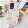 BEENTRYS Cover Trasparente Glitter per Samsung Galaxy A21S,Carino Motivo Pianeta Stella Donne Ragazze Morbida TPU Bumper Antiurto Antigraffio Custodia per Cellulare Telefono-Clear