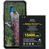 Beefix Batteria da 5000mAh per Samsung Galaxy Xcover 7 - EB-BG556GBY | Batteria sostitutiva ad alta capacità SM-G556B, kit completo con strumenti di riparazione