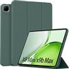QJONSIU Cover per Honor Pad X9 Max, Morbido TPU, Ultra Sottile, Green | Protezione Anturto, Funzione di Supporto, Attivazione/Disattivazione Automatica, Antimpronta, Antigraffio