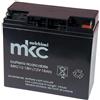 Dimensione Elettronica S.R.L. Batteria al Piombo 12V 18Ah VRLA AGM MKC 491460208, Ricaricabile, Terminale T3 Faston, Ermetica, Uso Tampone e Ciclico