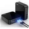 DreamQuest Mini PC Windows 11 Pro N95 di 12a generazione (fino a 3,4 GHz), 8 GB RAM + 512 GB SSD, micro computer desktop completamente funzionale, tipo C/HDMI+DP/USB 3.2/WiFi 5/BT5.0/Gigabit Ethernet
