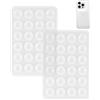 Rêve cc 2 ventose per telefono cellulare in silicone, ventosa telefono doppia faccia, supporto per telefono in silicone bifacciale antiscivolo, universale ventosa per telefono per selfie e video mani libere