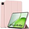 QJONSIU Cover per Honor Pad X9 Max, Morbido TPU, Ultra Sottile, Pink | Protezione Anturto, Funzione di Supporto, Attivazione/Disattivazione Automatica, Antimpronta, Antigraffio