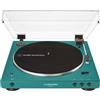 Audio-Technica AT-LP60XBTTL Giradischi automatico stereo wireless a trazione a cinghia, verde acqua
