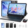 ANYREAL U14 Android 16 Tablet 14 Pollici, 56GB RAM+ 256GB ROM(TF 2TB), 14000mAh+33W, RK3576S Octa Core, Tablet con Tastiera e penna, Mouse,Case, WIFI 6,16MP+8MP, 6 Altoparlanti, Widevine L1,Nero