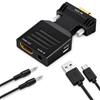TAKUZA Adattatore VGA a HDMI, convertitore 1080P 60Hz con audio e cavo di | Solo usa e getta da VGA a HDMI, Plug & Play, VGA maschio a HDMI femmina per PC, laptop a TV, monitor, proiettore