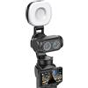 AMAZEAR Luna Ultra Video Luce a LED per Insta360 Luna Ultra Accessori | Insta 360 Luna Ultra Luce LED,Auto-Follow Gimbal, CRI≥95,3 temperature 2500-5600K,batteria 500mAh,Luna Ultra Accessori