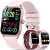 IKT Smartwatch Donna -3Cinturino,1.83''Orologio Smartwatch Donna con Chiamate/Notifiche WhatsApp,120 Modalità Sportive, Sonno Cardiofrequenzimetro SpO2 Sollecitazioni, IP68 Smart Watch per Android iOS