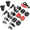 Higatful Supporto con fibbia adesiva per casco per accessori Akaso Action Camera | Supporti compatibili con AKASO EK5000 EK7000 4K WiFi, Go Pro Hero 13 12 11 10 9 8 Insta 360 x6 X5 X4 Air X3 ACE Pro 2 GO 3S