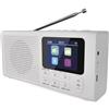 EMOS - Radio DAB+ con Bluetooth e doppia alimentazione - Radio digitale portatile con sveglia, timer di sospensione e 40 slot di memoria - 4 X a scelta rapida - Radio da cucina DAB+FM con display TFT