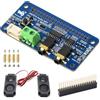 Waveshare DA7212 I2S Audio Board Compatible with Raspberry Pi Series Boards, Stereo Encoding/Decoding, Onboard Dual Microphones