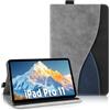 Toyarion Custodia per iPad Pro 11 Pollici 2022/2021/2020/2018, Grigio | Borsa Frontale, Auto Svegliati/Sonno, Pelle PU Ultrasottile e TPU Flessibile, Antigraffio Protettiva, con Fessure Carte