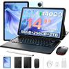 ANYREAL U14 Android 16 Tablet 14 Pollici, 56GB RAM+ 256GB ROM(TF 2TB), 14000mAh+33W, RK3576S Octa Core, Tablet con Tastiera e penna, Mouse,Case, WIFI 6,16MP+8MP, 6 Altoparlanti, Widevine L1,Blu