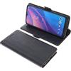 foto-kontor Custodia a libro compatibile con TCL 30 SE / 30E / 305/306 cover di colore nero