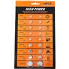 Tmboryuu 18 batterie alcaline a bottone ad alta potenza assortite AG1 / LR621 AG3 / LR41 AG4 / LR626 AG10 / LR1130 AG13 / LR44 kit di piccole batterie per dispositivi elettronici portatili