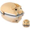 LIKE SHOW Mouse Bluetooth wireless Dual Mode - Design carino maialino, silenzioso per ufficio e viaggi, compatibile con PC e laptop, ideale per gli amanti degli animali (giallo)