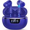 Nerunsa 2026 Cuffie Bluetooth 5.4, Durata 50 Ore Cuffiette In Ear, Auricolari Bluetooth Stereo HiFi Con 4 ENC Microfoni Anti-Rumore, Impermeabili IP7 Cuffie Senza Fili, Cuffiette Touch Control, LED-Display